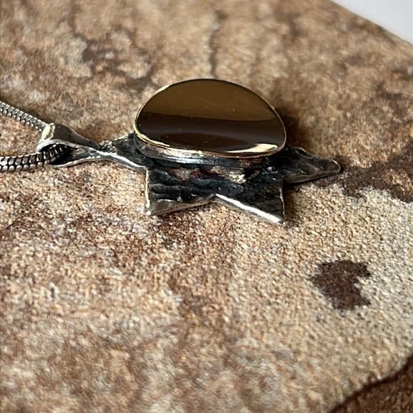 Sterling Silver Star Of David Unisex Pendant Necklace 925 - Picture 4 of 10